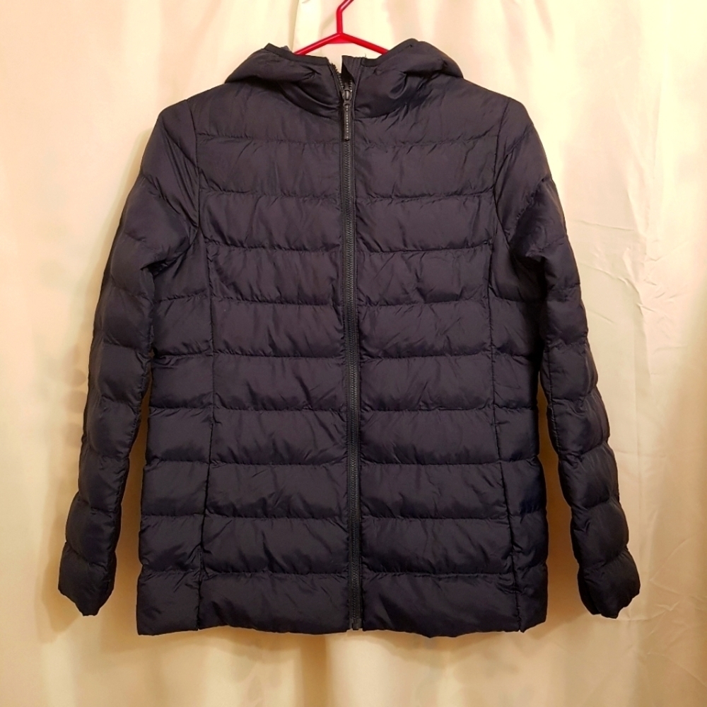 Uniqlo Girls Or Boys Size 13 Blue Puffer Jacket Euc